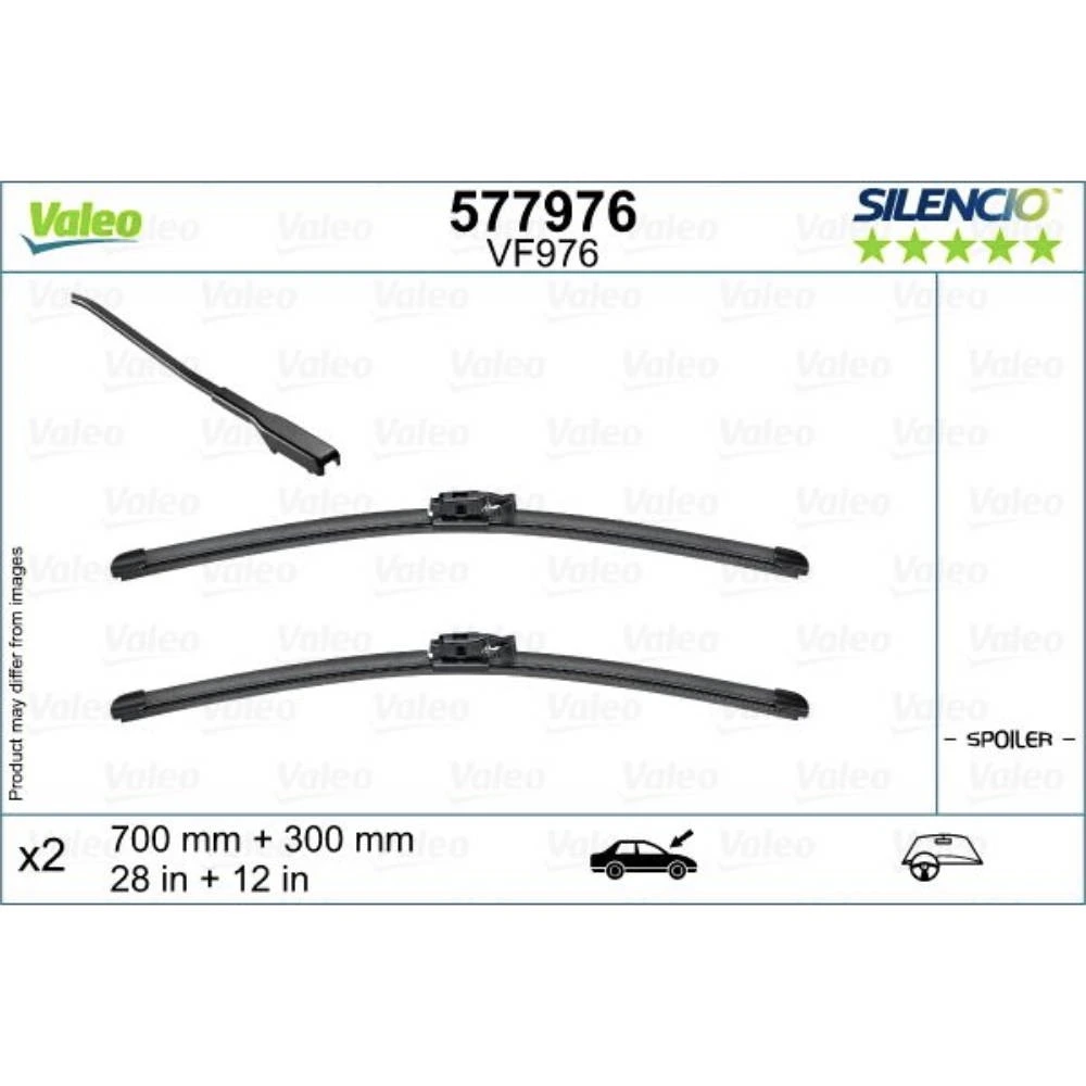 Ștergătoare Valeo Silencio Flat pentru Renault Clio