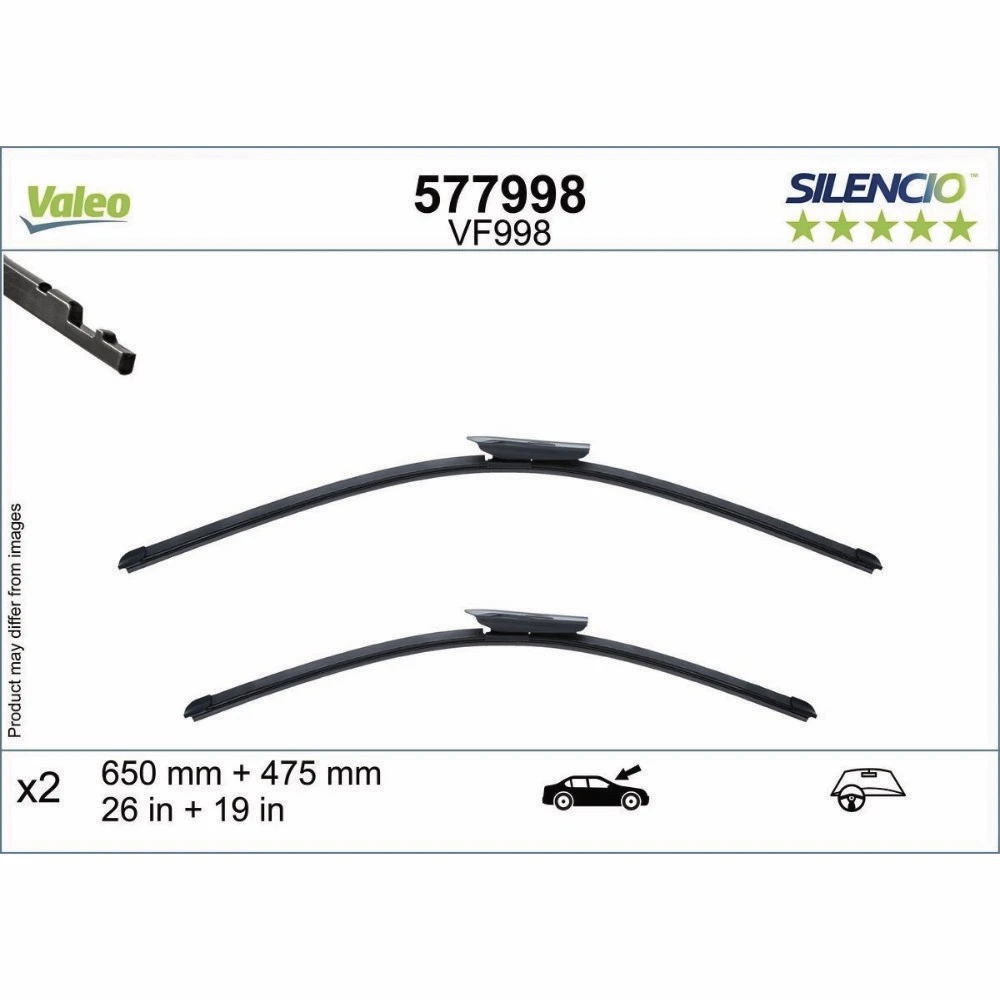 Ștergătoare Valeo Silencio Flat pentru Cupra Terramar