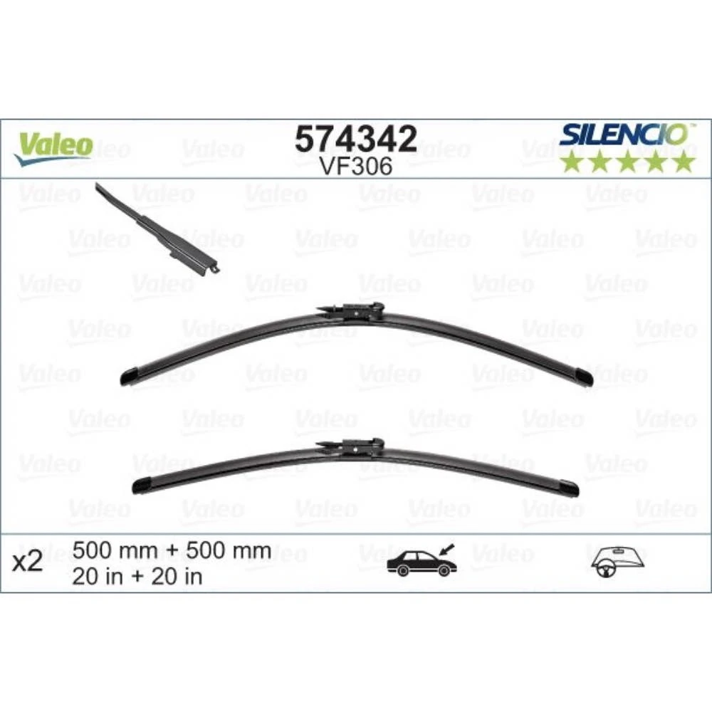 Ștergătoare Valeo Silencio Flat pentru MINI Coupe