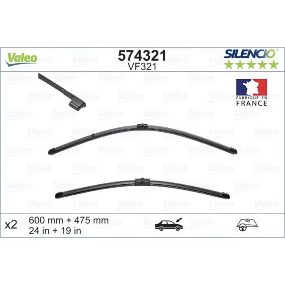 Ștergătoare Valeo Silencio Flat pentru Alpina B3 | D3 Touring