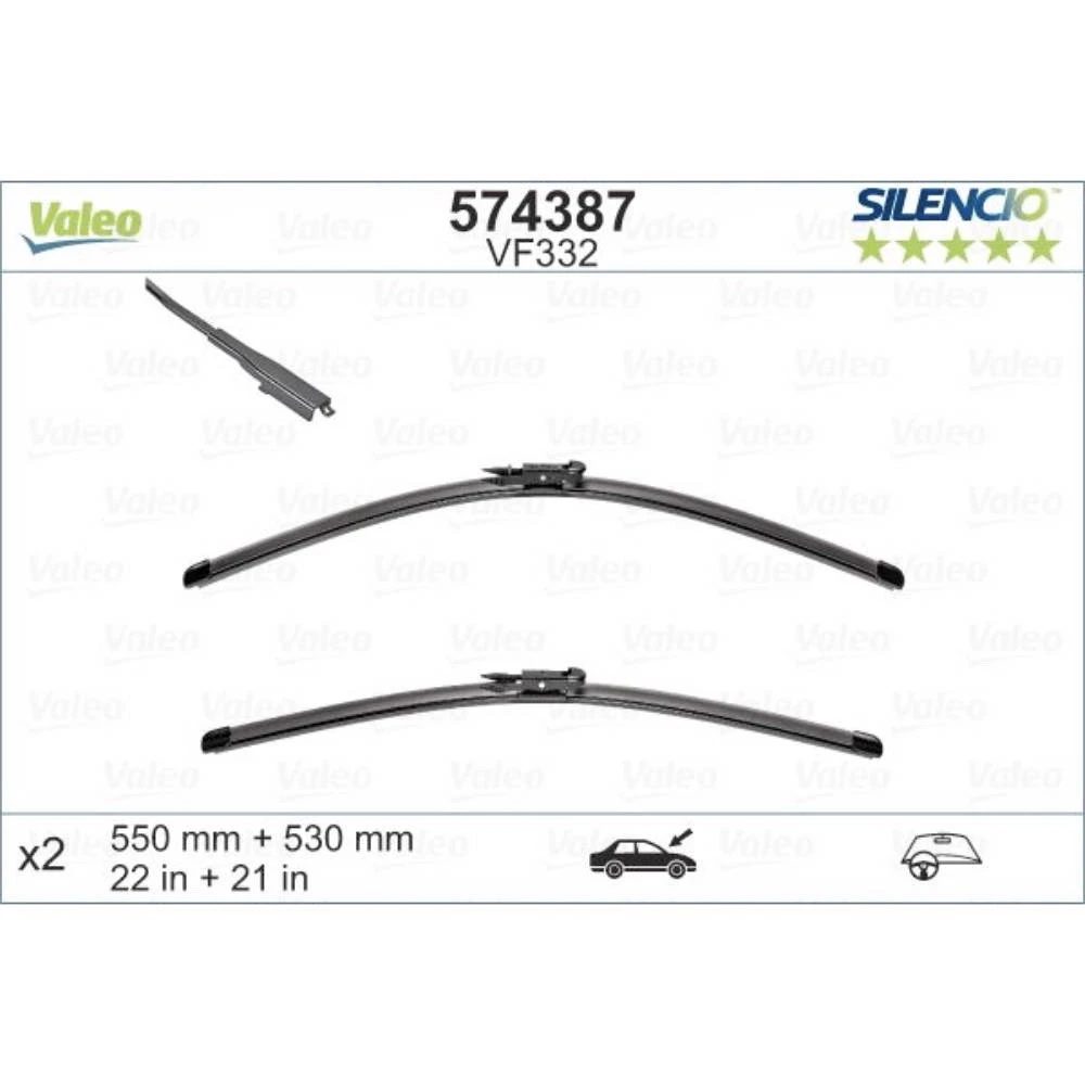 Ștergătoare Valeo Silencio Flat pentru Audi TT
