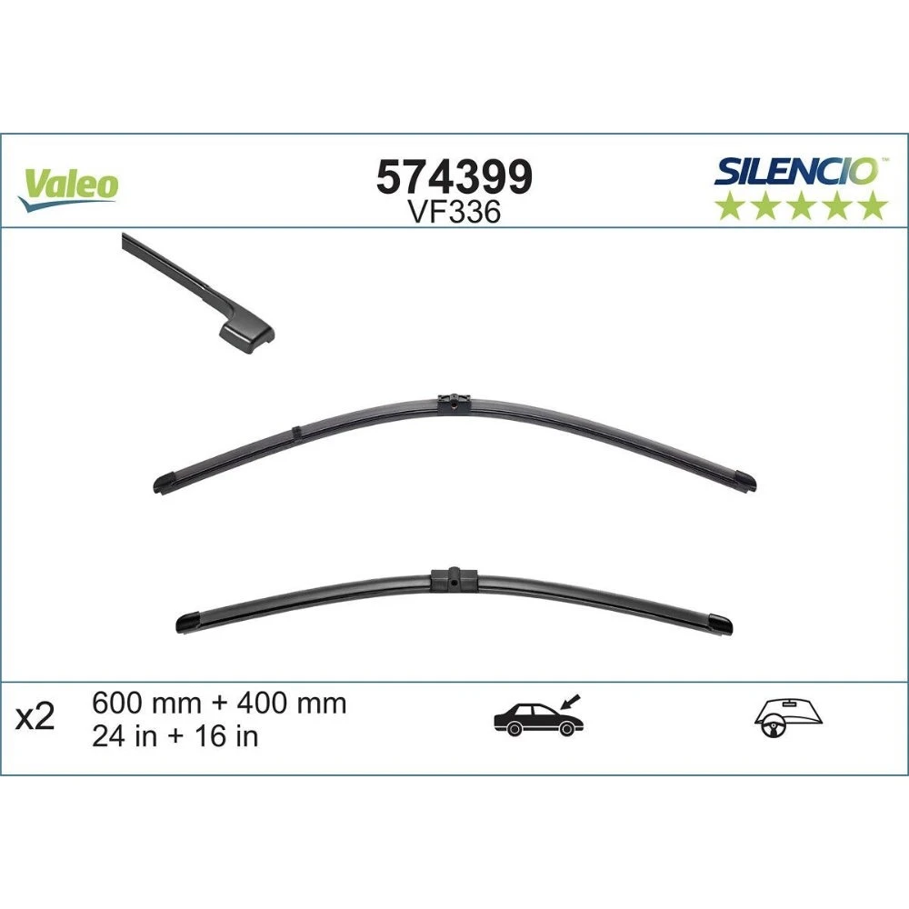 Ștergătoare Valeo Silencio Flat pentru BMW 3 Series
