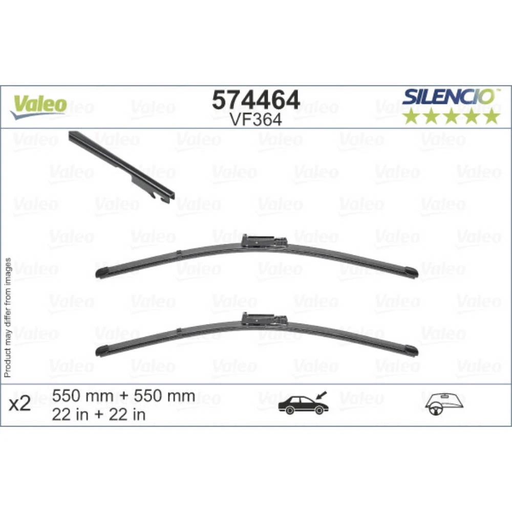 Ștergătoare Valeo Silencio Flat pentru Audi A6