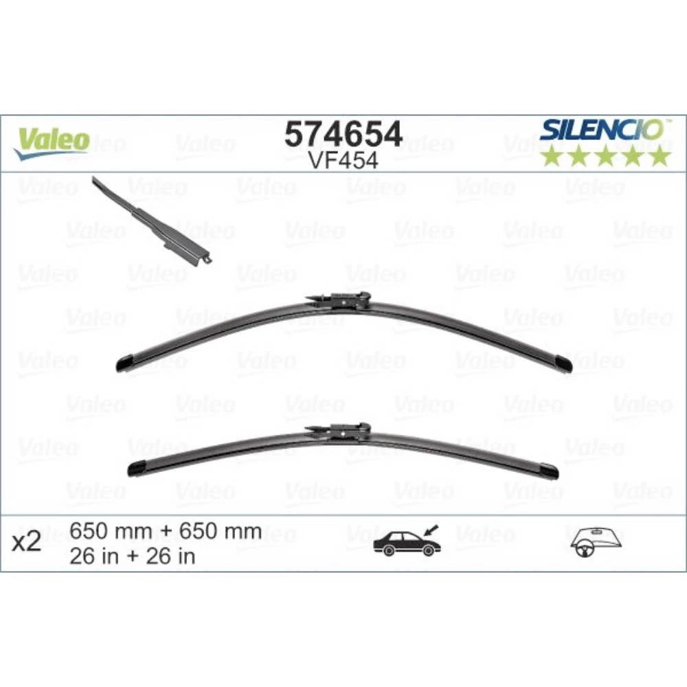 Ștergătoare Valeo Silencio Flat pentru SEAT Leon