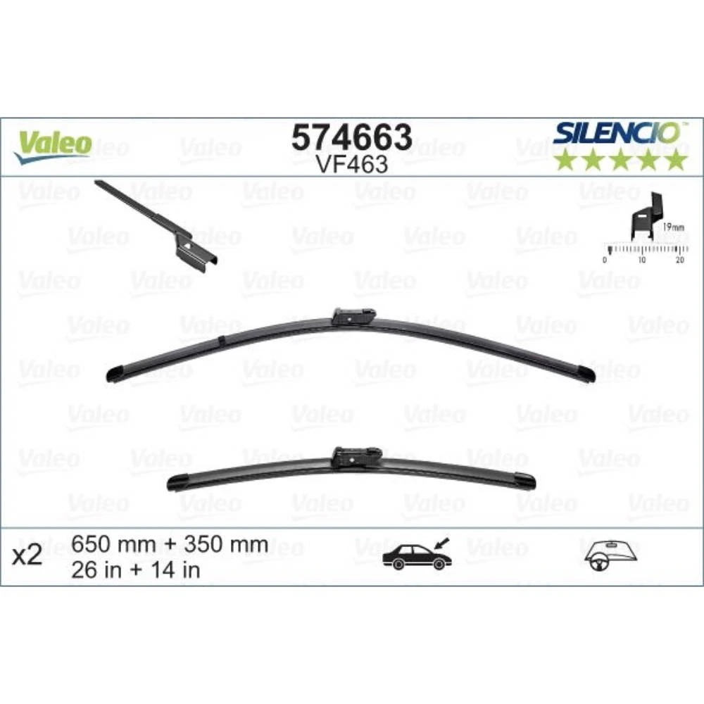 Ștergătoare Valeo Silencio Flat pentru BAIC BJ30 2