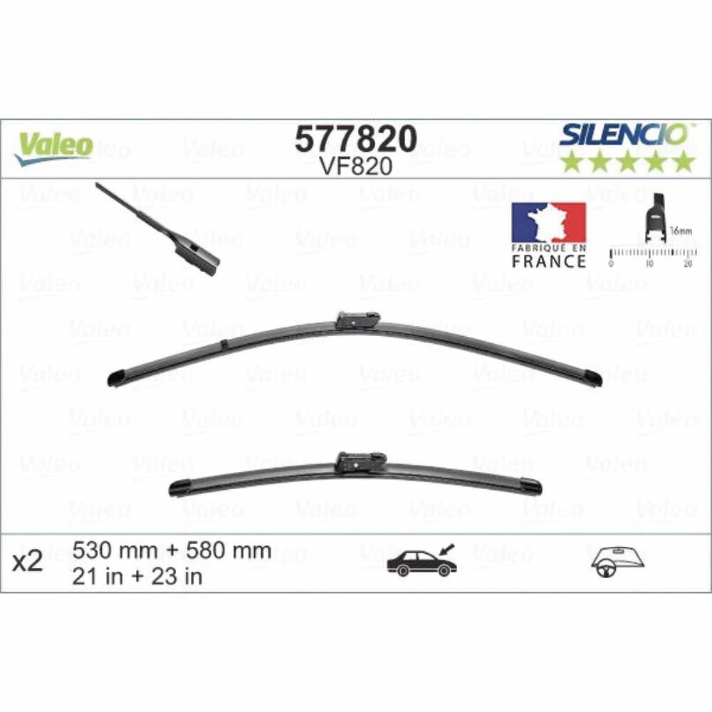 Ștergătoare Valeo Silencio Flat pentru Porsche Boxster