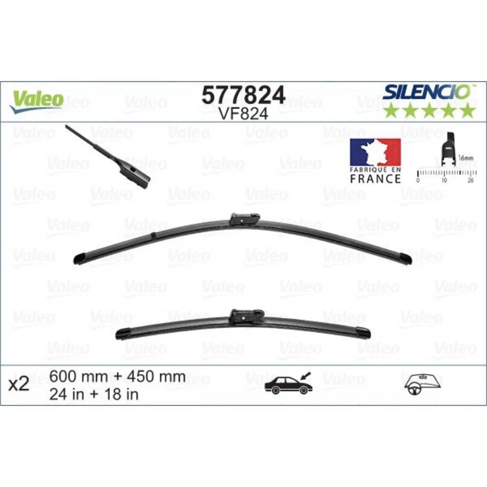 Ștergătoare Valeo Silencio Flat pentru DongFeng | DFSK Forthing