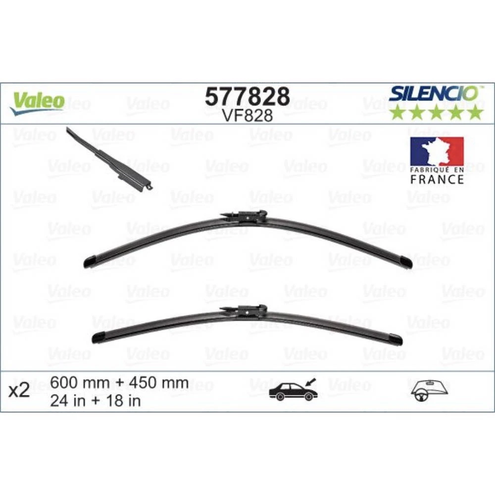 Ștergătoare Valeo Silencio Flat pentru Jaguar XF Sportbrake
