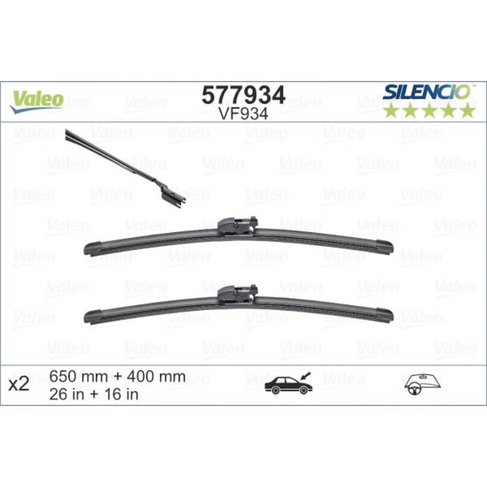Ștergătoare Valeo Silencio Flat pentru Subaru Levorg
