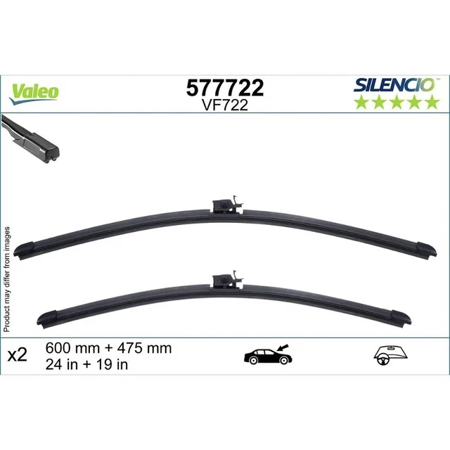 Ștergătoare Valeo Silencio Flat pentru Mercedes CLA Class